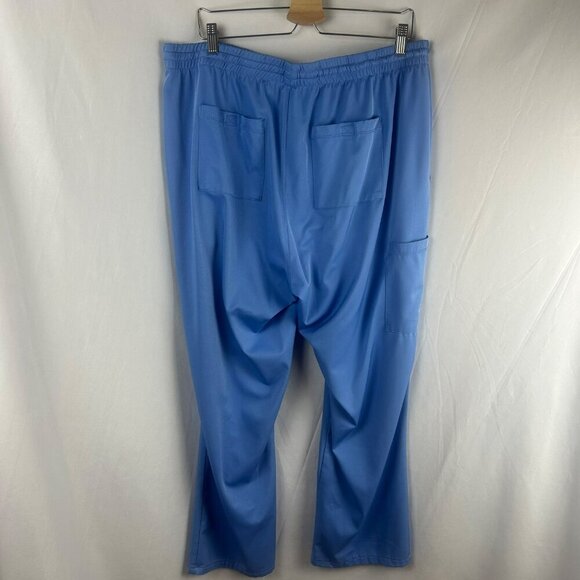 HH Works Healing Hands Scrub Pants Men XL Ceil Blue Style 9590 Ryan Straight - Picture 6 of 9